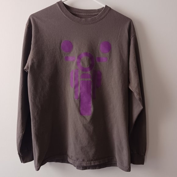 T Shirt Motorcycle Training Wheels Long Sleeve Adult Size M Medium - Picture 3 of 4